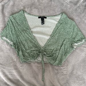 Forever 21 Scrunch Crop Top, Medium